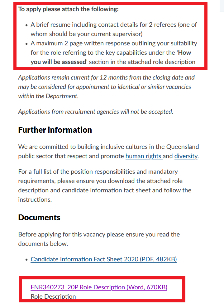 How To Apply For State Government Jobs, Australia-Wide. 3 A Screenshot Of A Queensland Government Job Advertisement